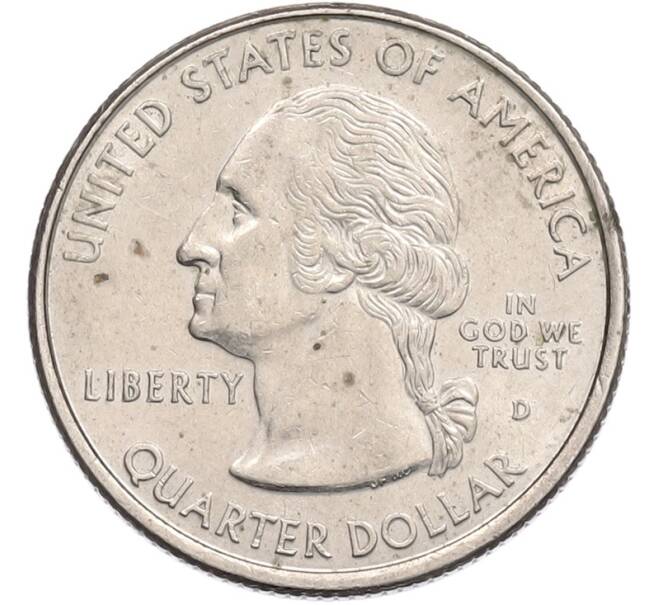 Монета 1/4 доллара (25 центов) 1999 года D США «Штаты и территории — Пенсильвания» (Артикул: T11-41136) — Фото №2