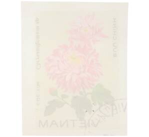 Почтовая марка 12 су 1978 года Вьетнам «Цветы — Хризантема» (Без перфорации) — Фото №2