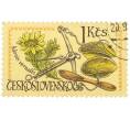 Почтовая марка 1 крона 1971 года Чехословакия «Международный конгресс по истории фармации в Праге — Весы и горицвет весенний» (Артикул: K12-81087) — Фото №1