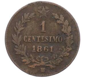 1 чентезимо 1861 года Италия — Фото №1