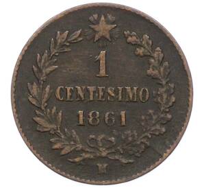 1 чентезимо 1861 года Италия — Фото №1