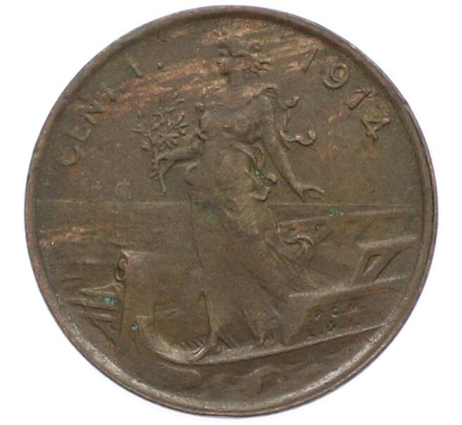 Монета 1 чентезимо 1914 года Италия (Артикул: M2-92277) — Фото №1