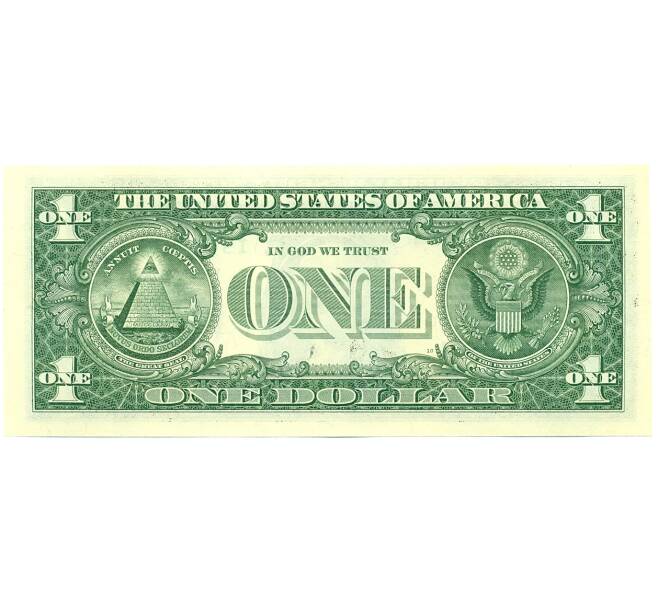 Банкнота 1 доллар 2021 года США (Артикул: K12-81272) — Фото №2