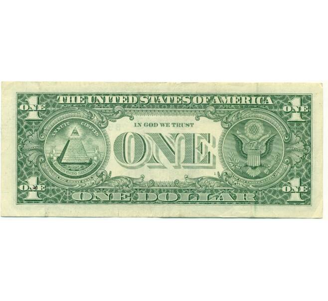 Банкнота 1 доллар 2009 года США (Артикул: K12-81275) — Фото №2