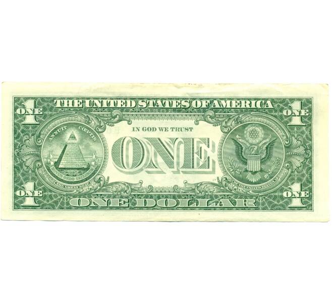 Банкнота 1 доллар 2009 года США (Артикул: K12-81276) — Фото №2