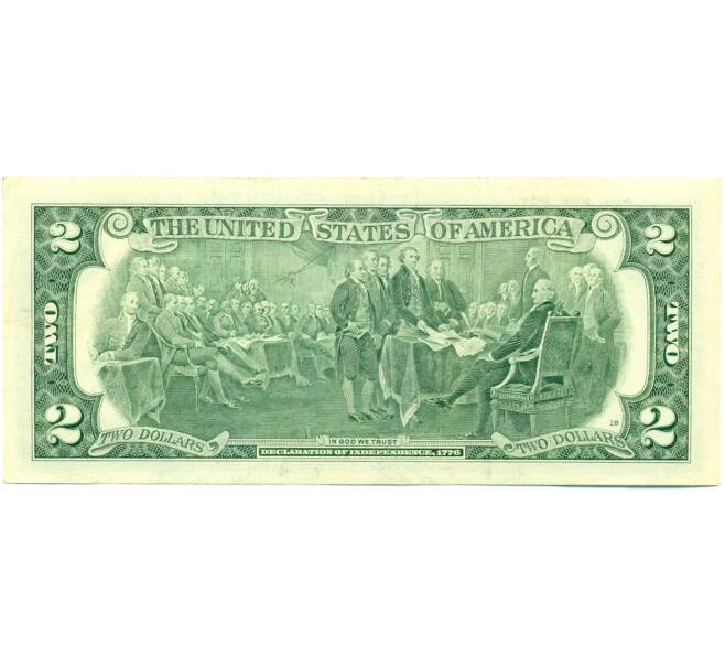 Банкнота 2 доллара 2009 года США (Артикул: K12-81278) — Фото №2