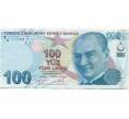 Банкнота 100 лир 2009 года Турция (Артикул: K12-81293) — Фото №1