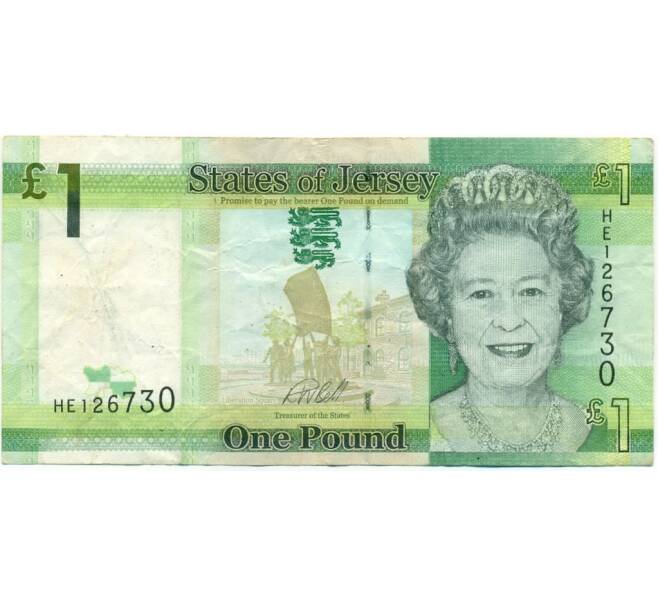 Банкнота 1 фунт 2010 года Джерси (Артикул: K12-81316) — Фото №1