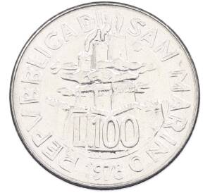 100 лир 1978 года Сан-Марино — Фото №1