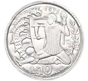 10 лир 1973 года Сан-Марино — Фото №1