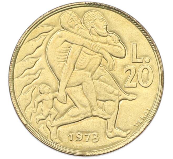Монета 20 лир 1973 года Сан-Марино (Артикул: K8-1019) — Фото №1