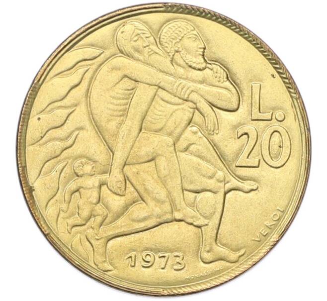 Монета 20 лир 1973 года Сан-Марино (Артикул: K8-1020) — Фото №1