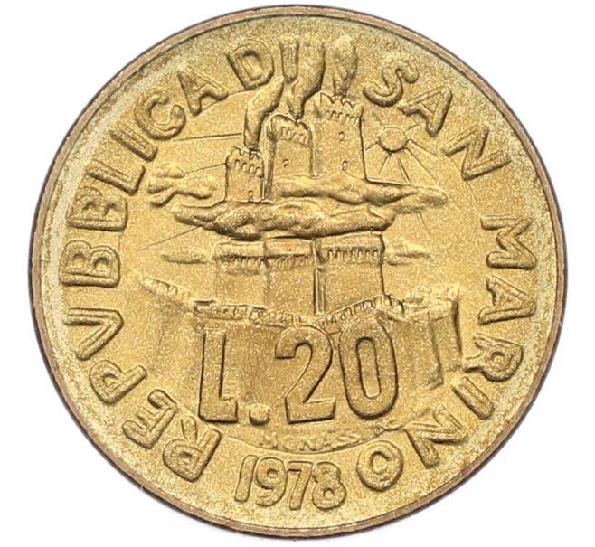 Монета 20 лир 1978 года Сан-Марино (Артикул: K8-1022) — Фото №1