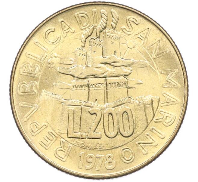 Монета 200 лир 1978 года Сан-Марино (Артикул: K8-1027) — Фото №1