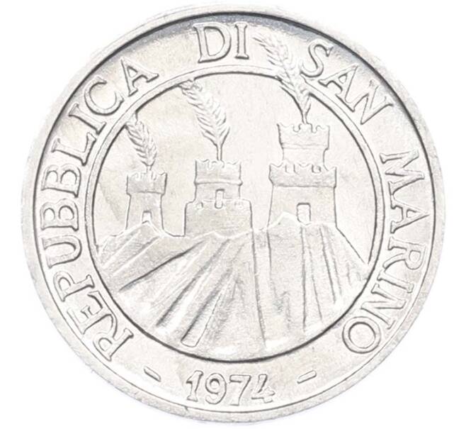 Монета 1 лира 1974 года Сан-Марино (Артикул: K8-1028) — Фото №2