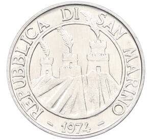 10 лир 1974 года Сан-Марино — Фото №2