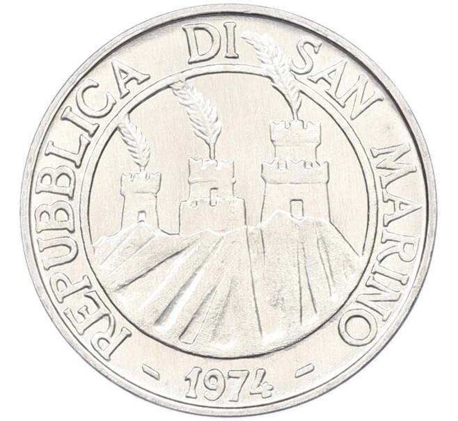 Монета 10 лир 1974 года Сан-Марино (Артикул: K8-1032) — Фото №2
