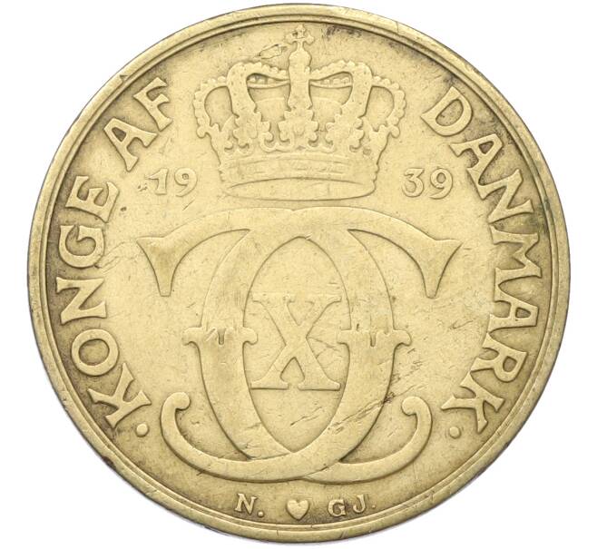 Монета 2 кроны 1939 года Дания (Артикул: T11-41156) — Фото №1