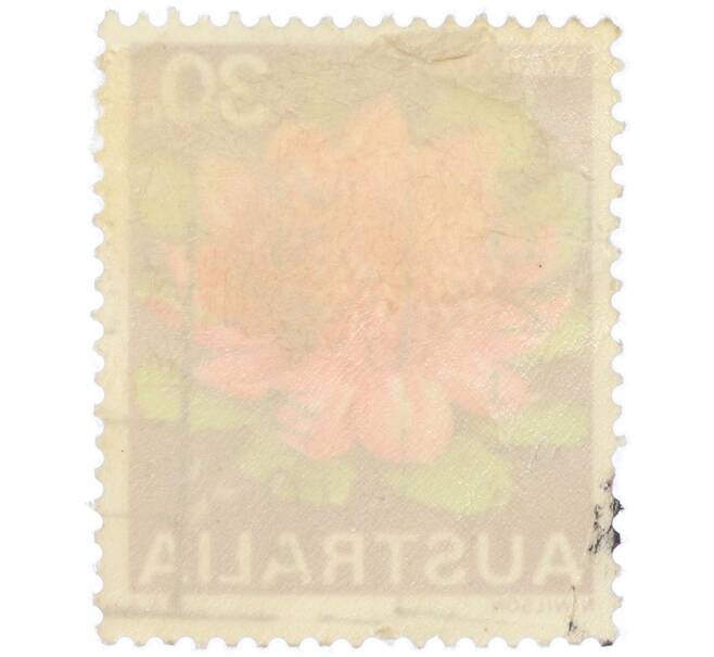 Почтовая марка 30 центов 1968 года Австралия «Государственные цветы — Варатта (Telopea speciosissima)» (Артикул: K12-81540) — Фото №2