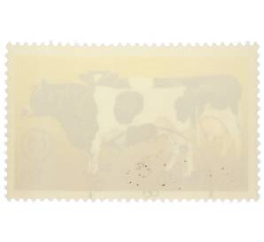 Почтовая марка 1.50 злотых 1975 года Польша «26-й съезд Европейской зоотехнической федерации в Варшаве — Корова черно-белой породы» — Фото №2