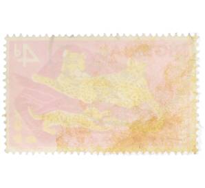 Почтовая марка 4 пенса 1965 года Нигерия «Фауна Африки — Леопарды» — Фото №2