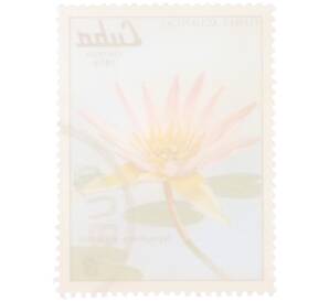 Почтовая марка 3 сентаво 1979 года Куба «Водные цветы — Кувшинка капская» — Фото №2