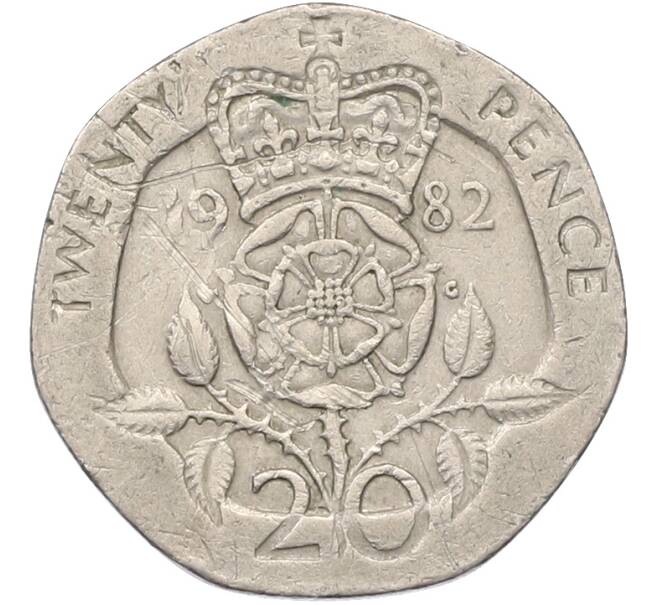 Монета 20 пенсов 1982 года Великобритания (Артикул: K12-81685) — Фото №1