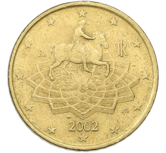 Монета 50 евроцентов 2002 года Италия (Артикул: K12-81693) — Фото №1