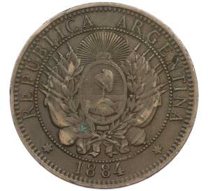 2 сентаво 1884 года Аргентина — Фото №2