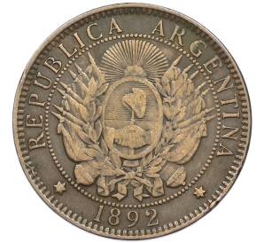 2 сентаво 1892 года Аргентина — Фото №2
