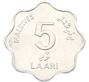 5 лаари 1990 года Мальдивы — Фото №2