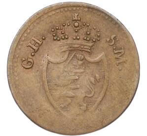 1 пфенниг 1819 года Гессен-Дармштадт — Фото №1