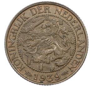 1 цент 1939 года Нидерланды — Фото №1