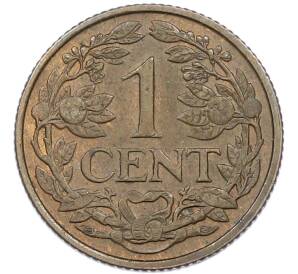 1 цент 1939 года Нидерланды — Фото №2