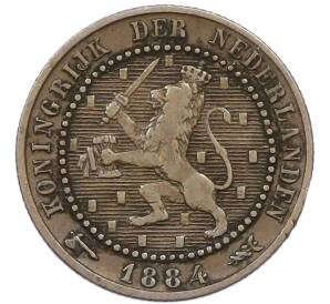 1 цент 1884 года Нидерланды — Фото №1