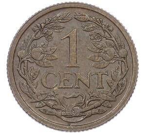 1 цент 1915 года Нидерланды — Фото №2