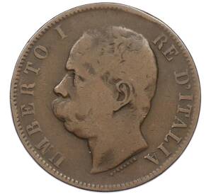 10 чентезимо 1893 года BI Италия — Фото №2