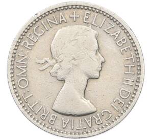 1 шиллинг 1953 года Великобритания — шотландский тип (1 лев на щите) — Фото №2