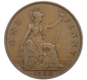 1 пенни 1930 года Великобритания — Фото №1