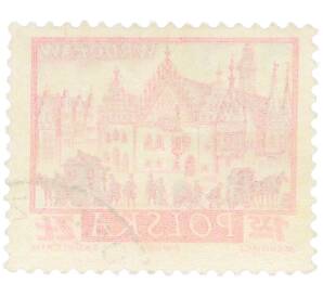 Почтовая марка 1.35 злотых 1960 года Польша «Исторические города Польши — Вроцлав» — Фото №2