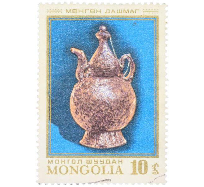 Почтовая марка 10 мунгу 1974 года Монголия «Монгольское серебряное изделие — Дашмаг» (Артикул: K12-81866) — Фото №1