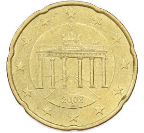 20 евроцентов 2002 года G Германия — Фото №1