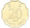 Монета 20 центов 1997 года Гонконг (Артикул: K12-81937) — Фото №1