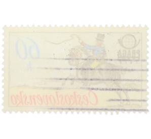 Почтовая марка 60 геллеров 1977 года Чехословакия «Всемирная выставка почтовых марок PRAGA 1978» — Фото №2