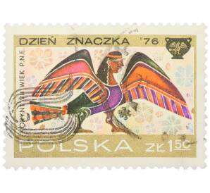 Почтовая марка 1.50 злотых 1976 года Польша «День марки — Коринфская сирена» — Фото №1