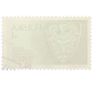 Почтовая марка 1 злотый 1975 года Польша «Династия Пястов в Силезии — Орел из гробницы Генрика IV XIV век» — Фото №2
