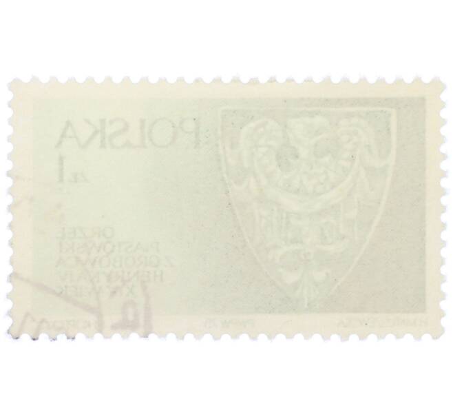 Почтовая марка 1 злотый 1975 года Польша «Династия Пястов в Силезии — Орел из гробницы Генрика IV XIV век» (Артикул: K12-82016) — Фото №2