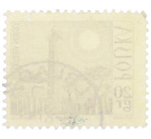 Почтовая марка 20 грошей 1966 года Польша «Туристические достопримечательности — Маяк на Хеле» — Фото №2