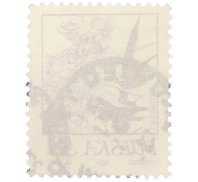 Почтовая марка 3 злотых 1974 года Польша «Растения в творчестве Станислава Выспяньского — Чертополох» (Артикул: K12-82024) — Фото №2