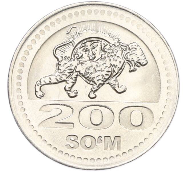 Монета 200 сум 2018 года Узбекистан (Артикул: K12-82106) — Фото №1